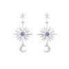ARETES ESTRELLA RESPLANDECIENTE|CITLALI星のピアス(シルバー・アイオライト・天然石)